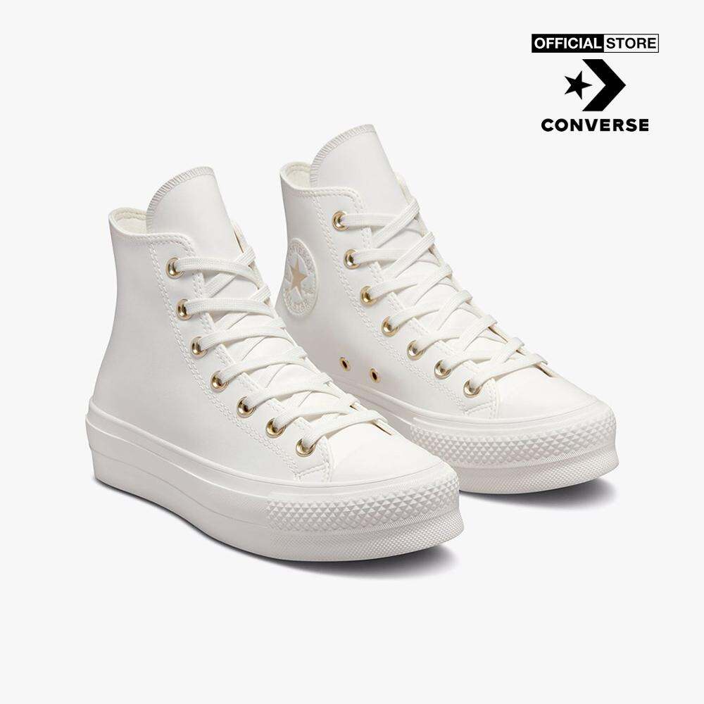 CONVERSE - Giày sneakers nữ cổ cao Chuck Taylor All Star Lift A03719C-0CM0_WHITE