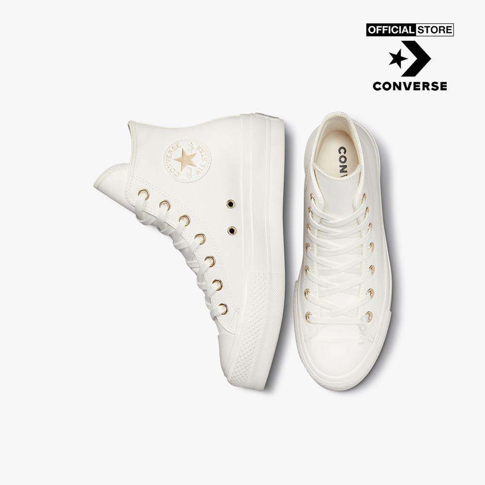 CONVERSE - Giày sneakers nữ cổ cao Chuck Taylor All Star Lift A03719C-0CM0_WHITE