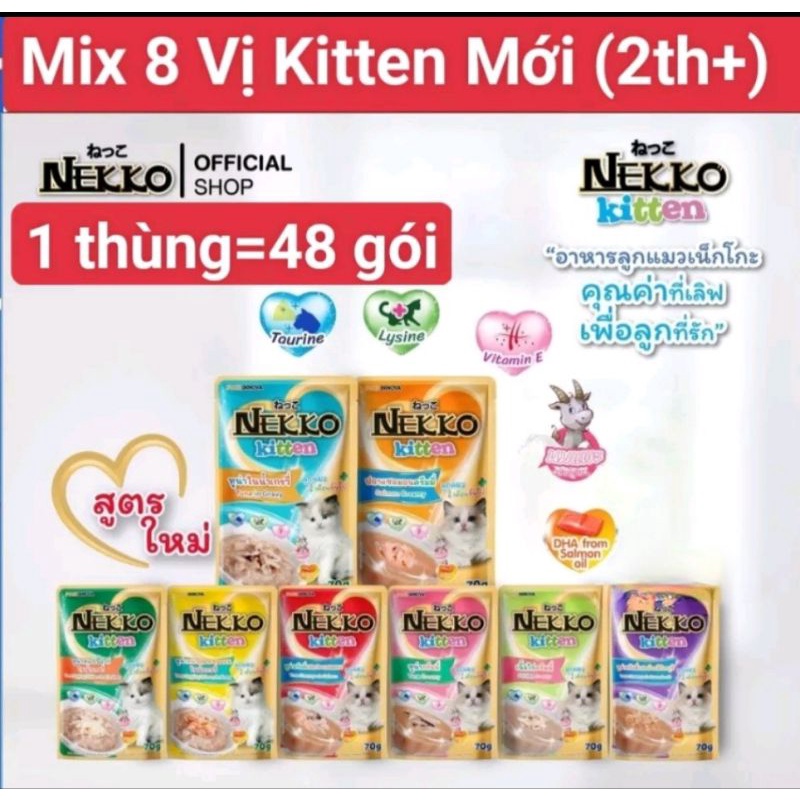 Pate Nekko cho mèo gói 70g- Pate cho mèo