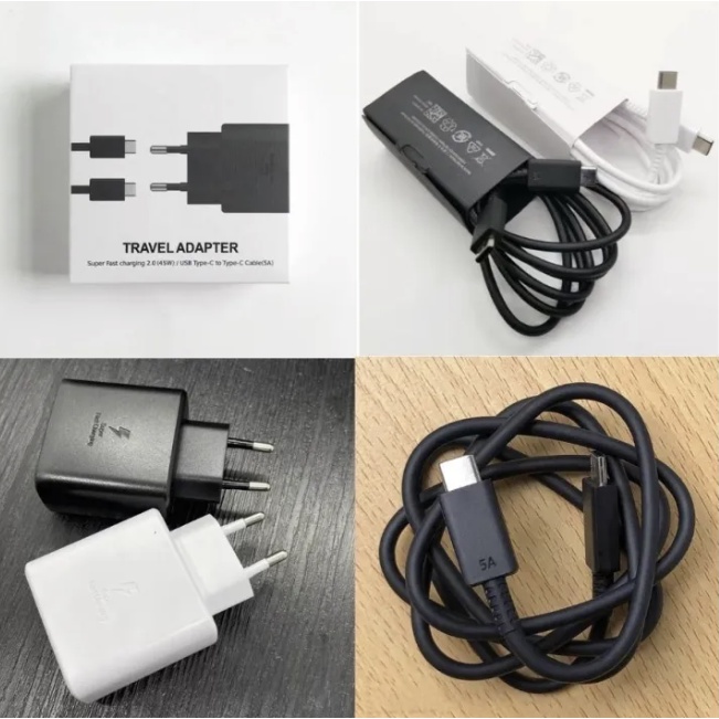 Bộ sạc Samsung 45W kèm cáp Type C to Type C Bảo hành 12 tháng Sạc Samsung