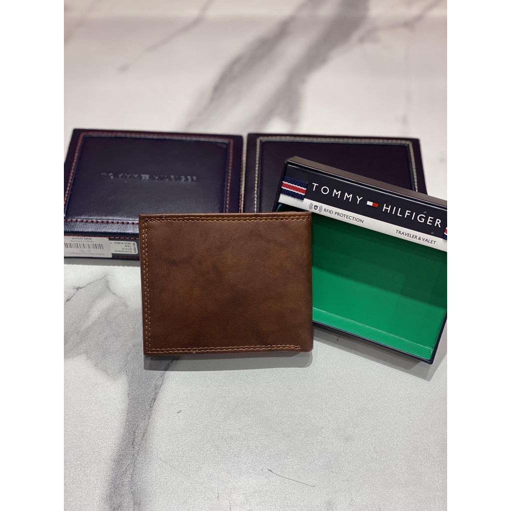 Ví Nâu Phối Đen Tommy Hilfiger - New - 31TL240006