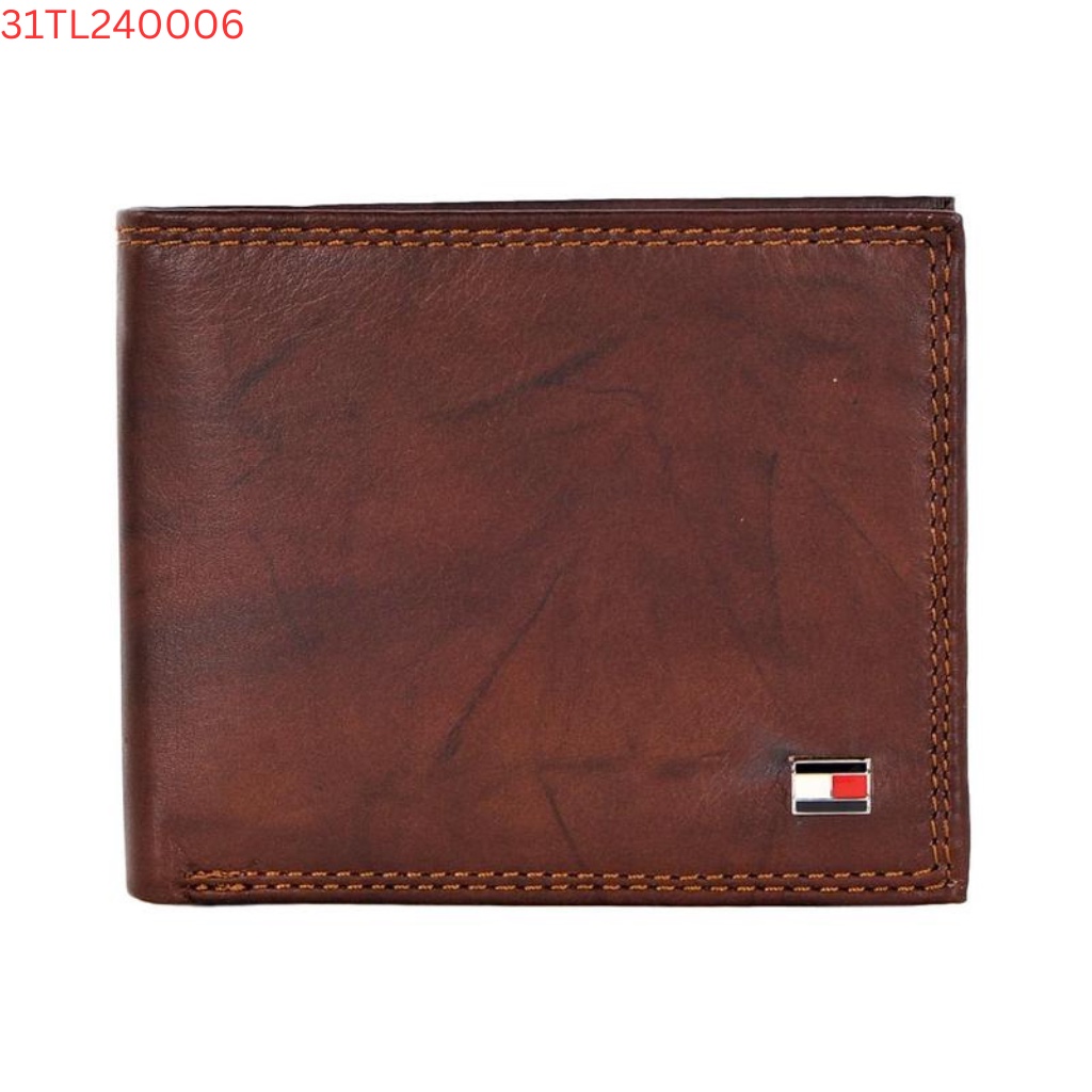 Ví Nâu Phối Đen Tommy Hilfiger - New - 31TL240006