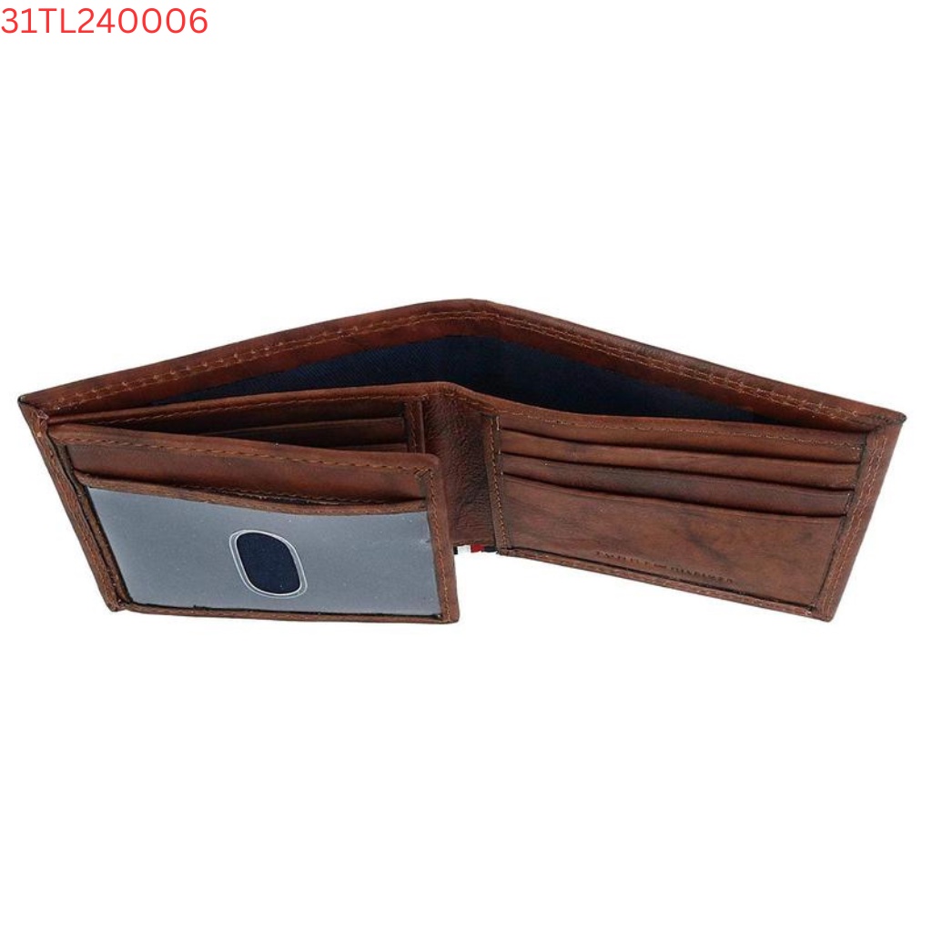 Ví Nâu Phối Đen Tommy Hilfiger - New - 31TL240006