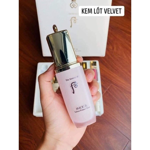 Kem lót whoo Velvet che phủ khuyết điểm, bảo vệ da kiềm dầu chai 40ml