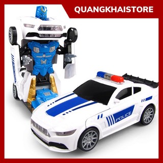 Đồ chơi ô tô cảnh sát biến hình robot