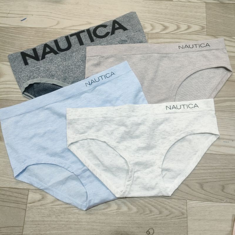 Quần lót nữ NAUTICA nguyên mông vải thun dệt-quần lót nữ vải cotton mềm co giãn thoải mái