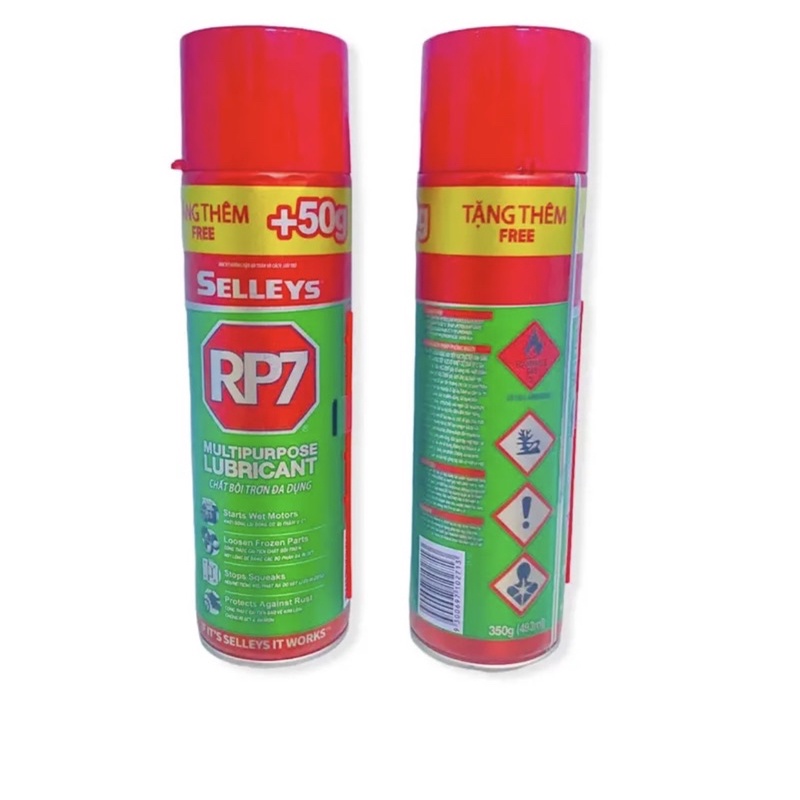 Chai xịt bôi trơn đa năng Rp7 loại tốt mùi thơm 350g 493ml