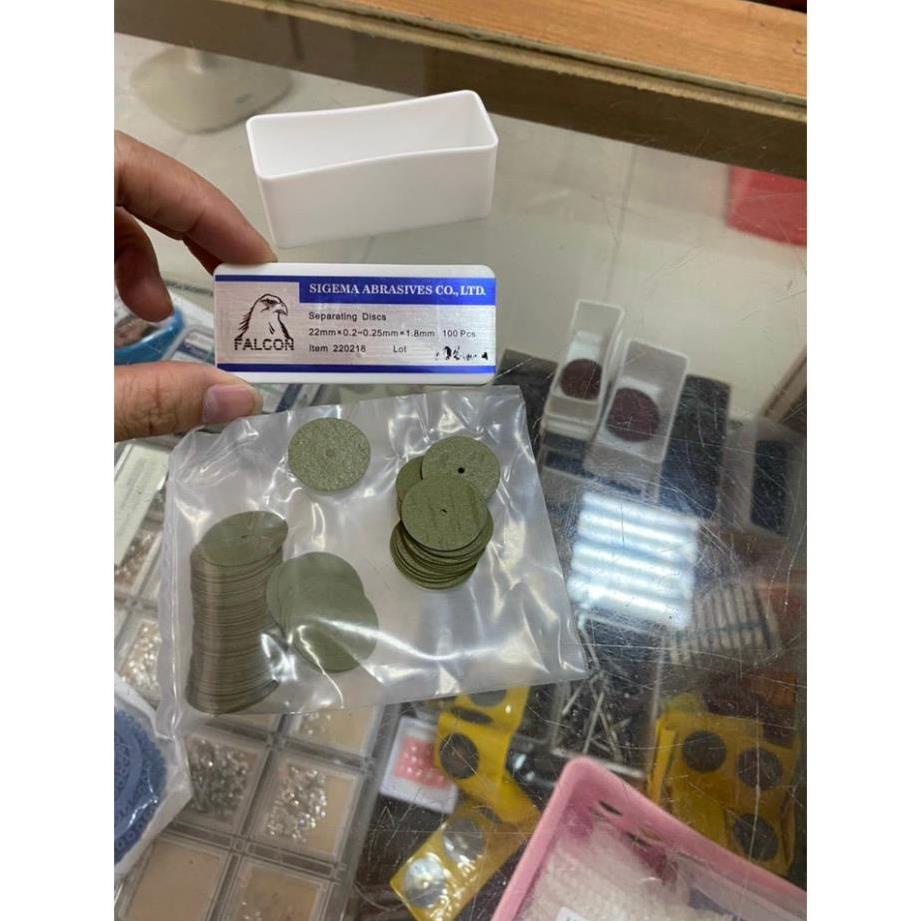 Dental Đĩa cắt sứ và kim loại dùng trong nha khoa lâm sàng màu xanh cho sứ và đỏ cho kim loại SG BT
