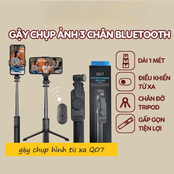 Gậy Chụp Ảnh Tự Sướng 3 Chân Đa Năng Q07 , Chụp Hình , Quay Phim , Livestream.