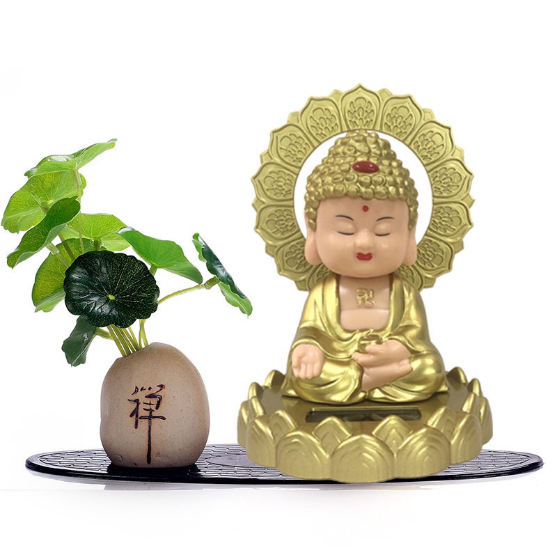 Tượng Phật Như Lai Gật Đầu Toả Vầng Hào Quang Mang Lại Bình An - Sử Dụng Năng Lượng Mặt Trời