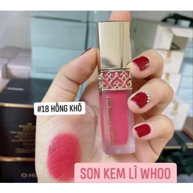 Son Kem Whoo mini màu Hồng Đào #18