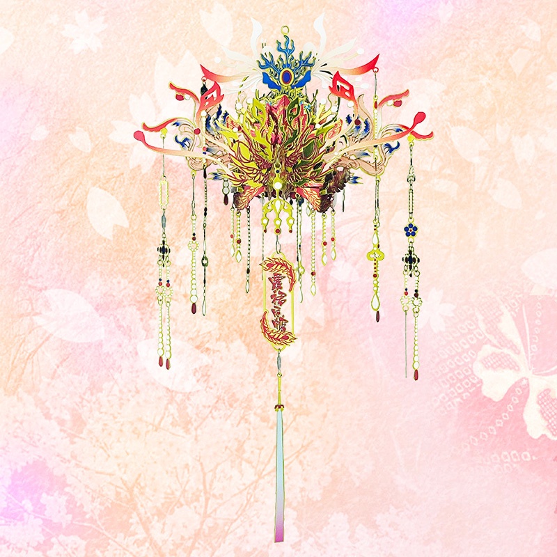 Crazy model phoenix crown 3d three-dimensional puzzle mô hình lắp ráp kim loại handmade diy material gift đồ trang trí xe hơi đồ trang trí