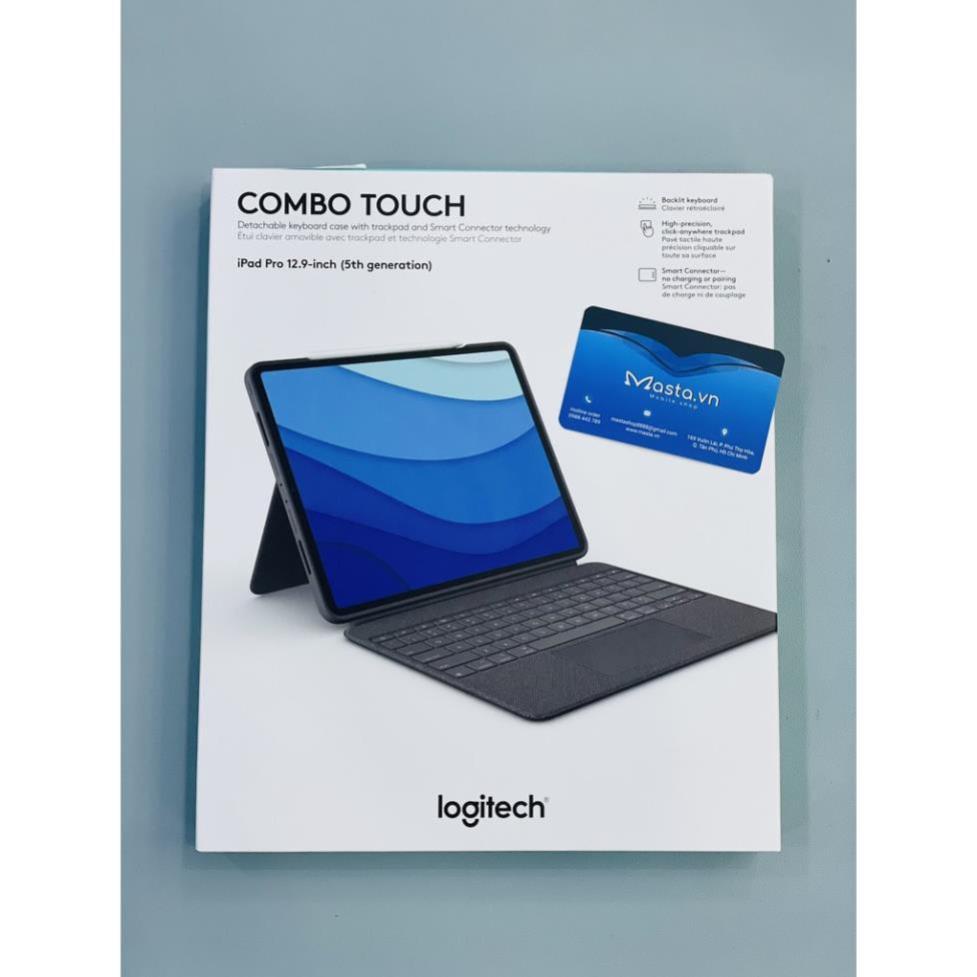Bao da bàn phím Logitech Combo Touch for iPad 12,9 , 11inch , iPad Air  - Hàng Chính hãng