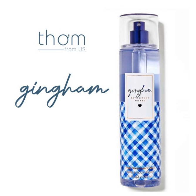 Body mist Gingham xịt thơm toàn thân - bodymist Hà Nội