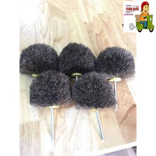 Chổi tre, chổi lông ngựa dùng đánh bóng sp gỗ, đá, tượng loại to đường kính 100mm