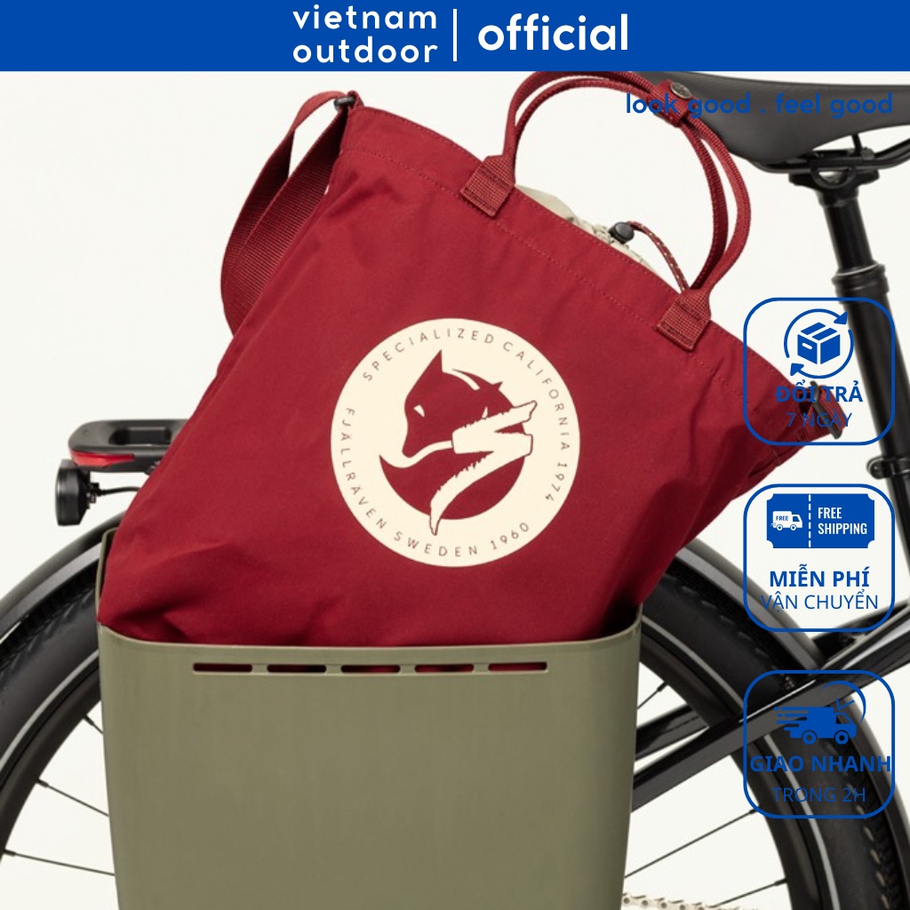 Túi Xách Nam Nữ Đạp Xe SPECIALIZED/FJALLRAVEN CAVE TOTE Chát Vải Kháng Nước Ngăn Chính Lớn Thiết Kế Hiện Đại
