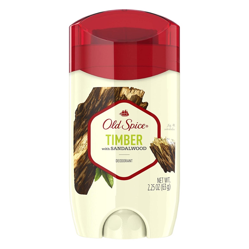 Sáp Khử Mùi Cơ Thể, Anti-Perspirant & Deodorant, Timber with Sandalwood, 2.6 oz (73g) - OLD SPICE