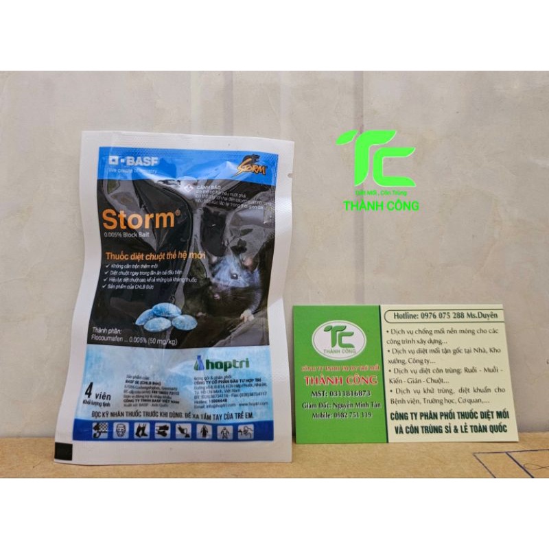Thuốc diệt chuột Storm gói 4 viên