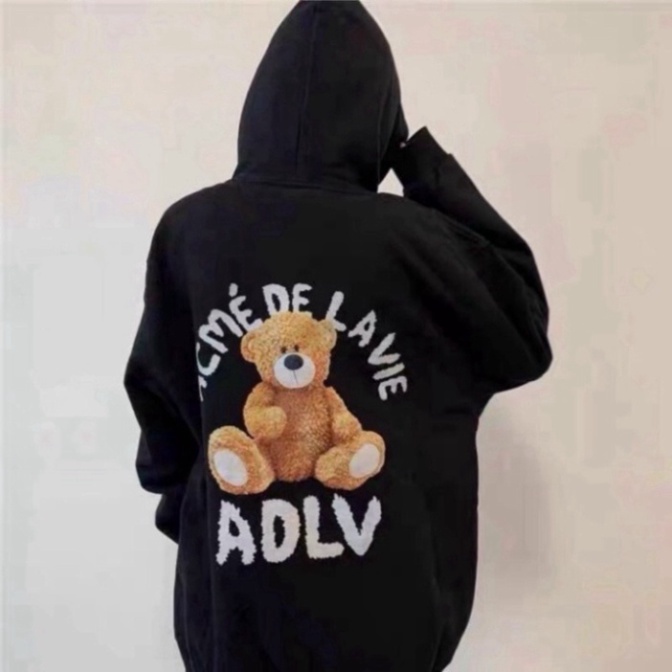 Áo nỉ hoodie ADLV GẤU, Áo nỉ hoodie unisex nam nữ form rộng oversize chất liệu Cotton | BigBuy360 - bigbuy360.vn