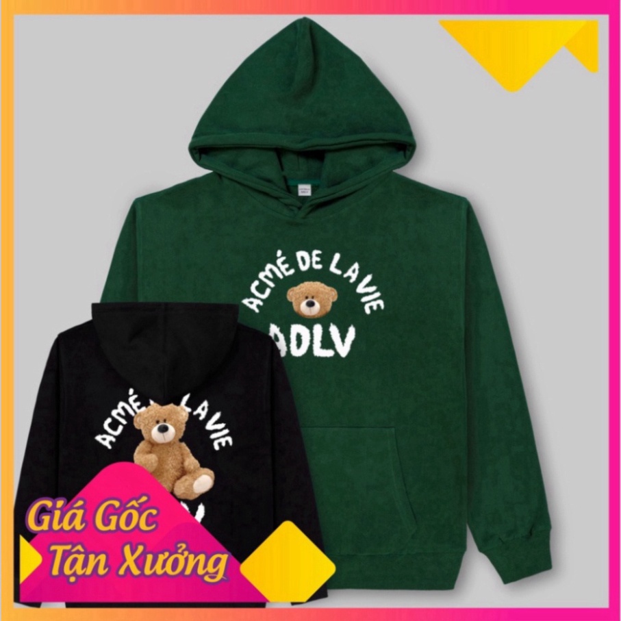 Áo nỉ hoodie ADLV GẤU, Áo nỉ hoodie unisex nam nữ form rộng oversize chất liệu Cotton | BigBuy360 - bigbuy360.vn