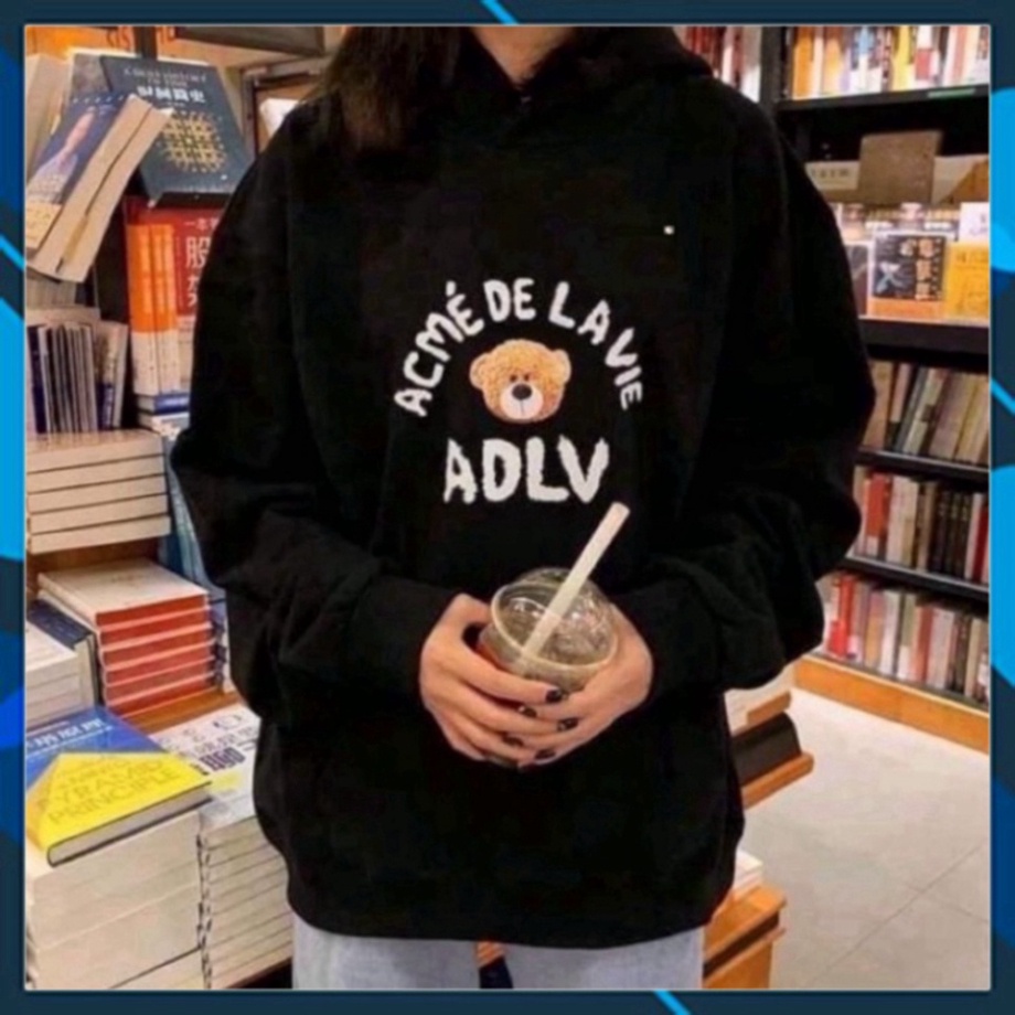 Áo nỉ hoodie ADLV GẤU, Áo nỉ hoodie unisex nam nữ form rộng oversize chất liệu Cotton | BigBuy360 - bigbuy360.vn