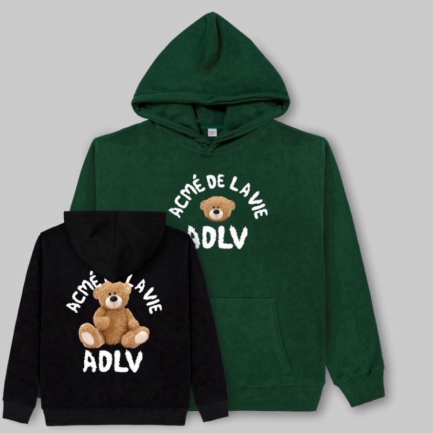 Áo nỉ hoodie ADLV GẤU, Áo nỉ hoodie unisex nam nữ form rộng oversize chất liệu Cotton | BigBuy360 - bigbuy360.vn