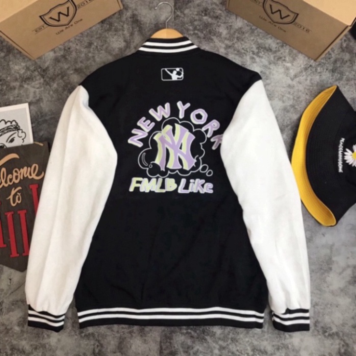 Áo Khoác Bomber NEW YORK - phong cách nam nữ WILL SHOP chất nỉ bông cotton | BigBuy360 - bigbuy360.vn