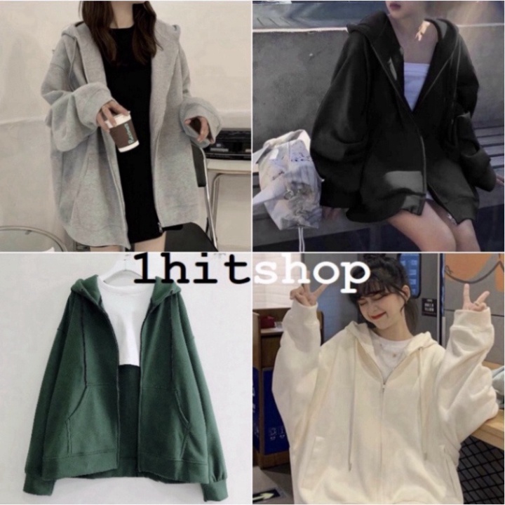 Áo KHOÁC Hoodie TRƠN 4 Màu Nam Nữ Ulzzang Unisex | BigBuy360 - bigbuy360.vn