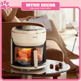 Nồi chiên không dầu khay kinh thủy tinh mini OIDIRE ODI-KZ21 màu trắng dung tích 4L