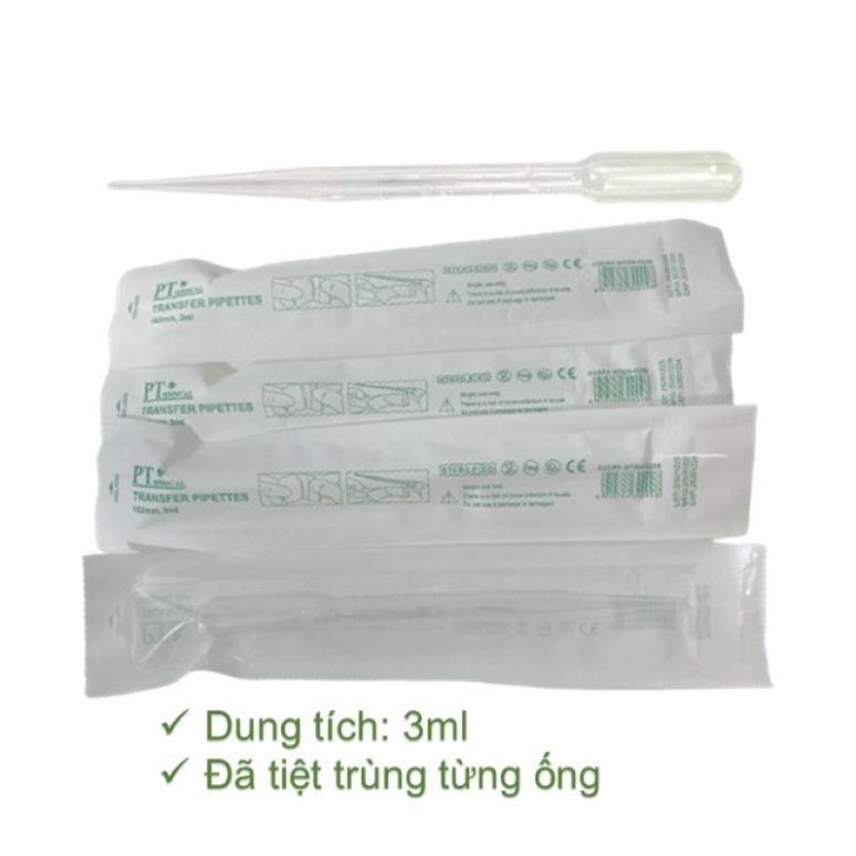 ❤[LẺ 01 cái] ống pipet 3ml tiệt trùng cho bé uống sữa,Ống bón hút sữa tiệt trùng,ống hút nhỏ giọt pi