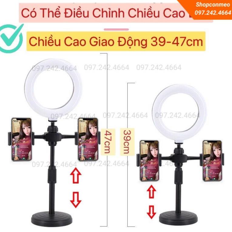 Đèn Livestream Size 26cm, 30cm Để Bàn, Make Up Trang Điểm, Chụp Ảnh Sản Phẩm, Bán Hàng Online,