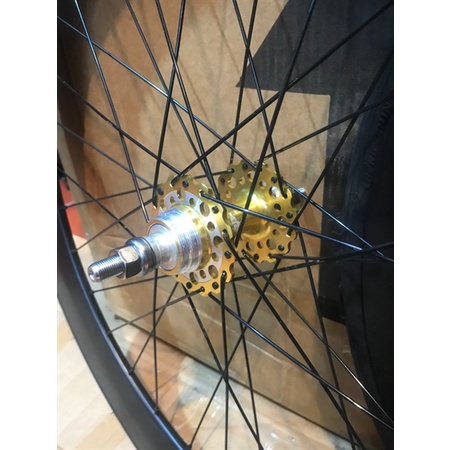 Cặp Vành nhôm 7cm Hub B.A.O 32L - Đen