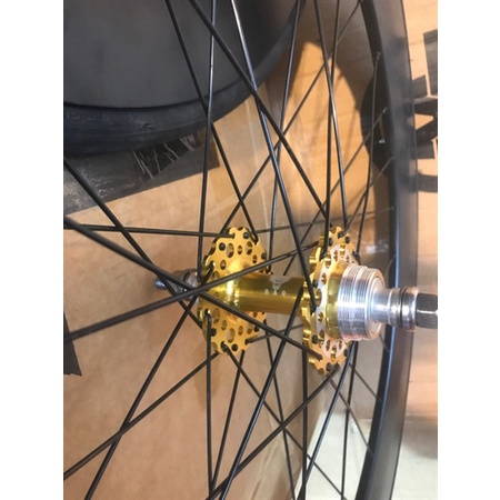 Cặp Vành nhôm 7cm Hub B.A.O 32L - Đen