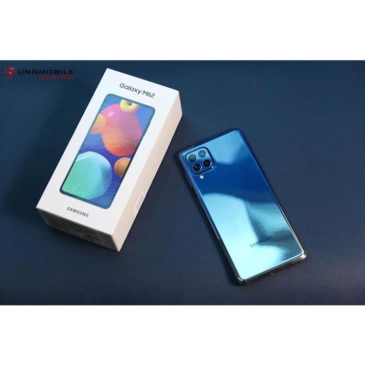 Điện thoại Samsung Galaxy M62  Pin trâu 7000mAh Chính hãng SSVN Fullbox nguyên seal- Bảo Hành 12 tháng