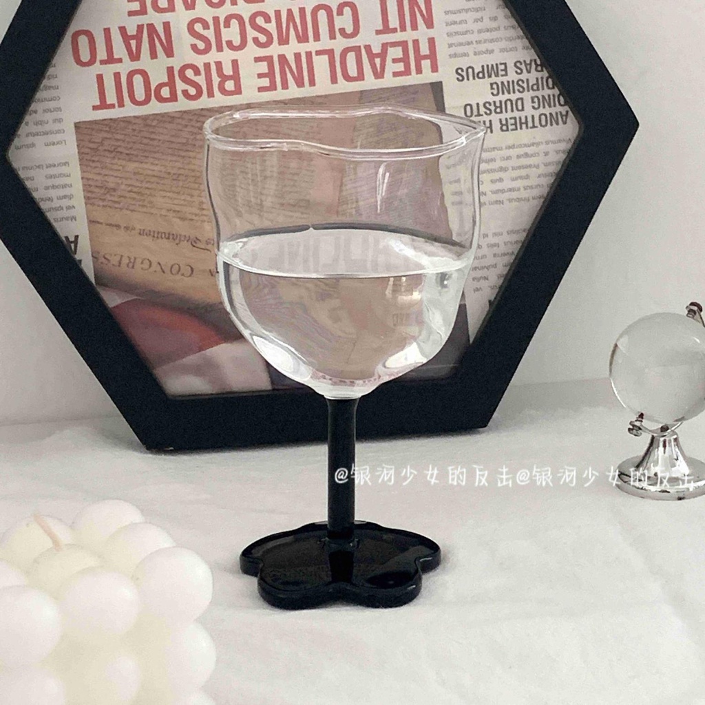 Ly không thường xuyên hoa champagne rượu vang đỏ ly thủy tinh gia dụng ly nước