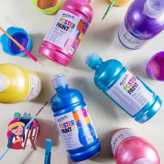 Màu Poster Paint Mont Marte 500ml ( Metallic Poster , Fluoro Poster )