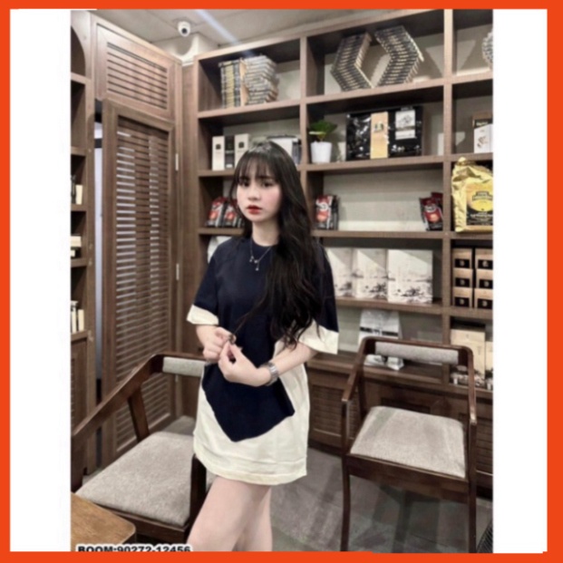 Áo phông nam nữ Premium Cotton Neil Barrett phối mix vải hai màu đen trắng. Áo thun phối unisex form rộng siêu hot 83