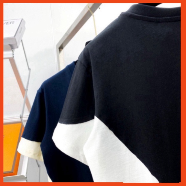 Áo phông nam nữ Premium Cotton Neil Barrett phối mix vải hai màu đen trắng. Áo thun phối unisex form rộng siêu hot 83