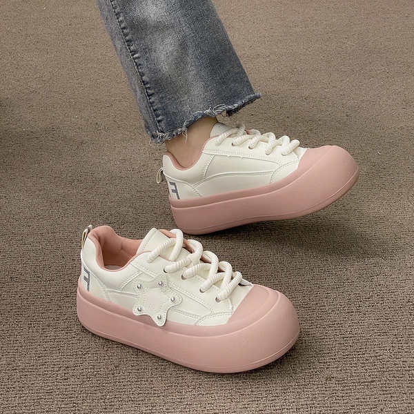 Giày Bánh Mì Tăng Chiều Cao Siêu Nhẹ Phong Cách retro Thời Trang Mới 2023 Cho Nữ