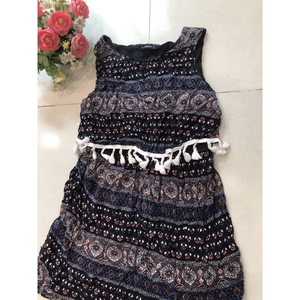 Váy thổ cẩm lanh mát