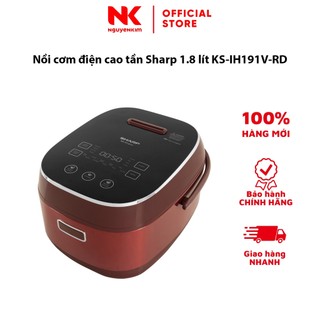 Nồi cơm điện cao tần sharp 1.8 lít ks-ih191v-rd