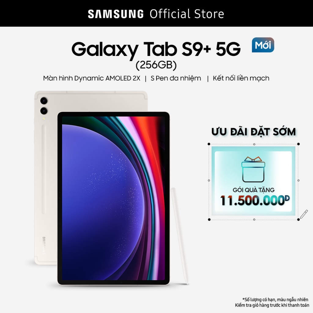 Máy tính bảng Samsung Galaxy Tab S9+ 5G 256GB