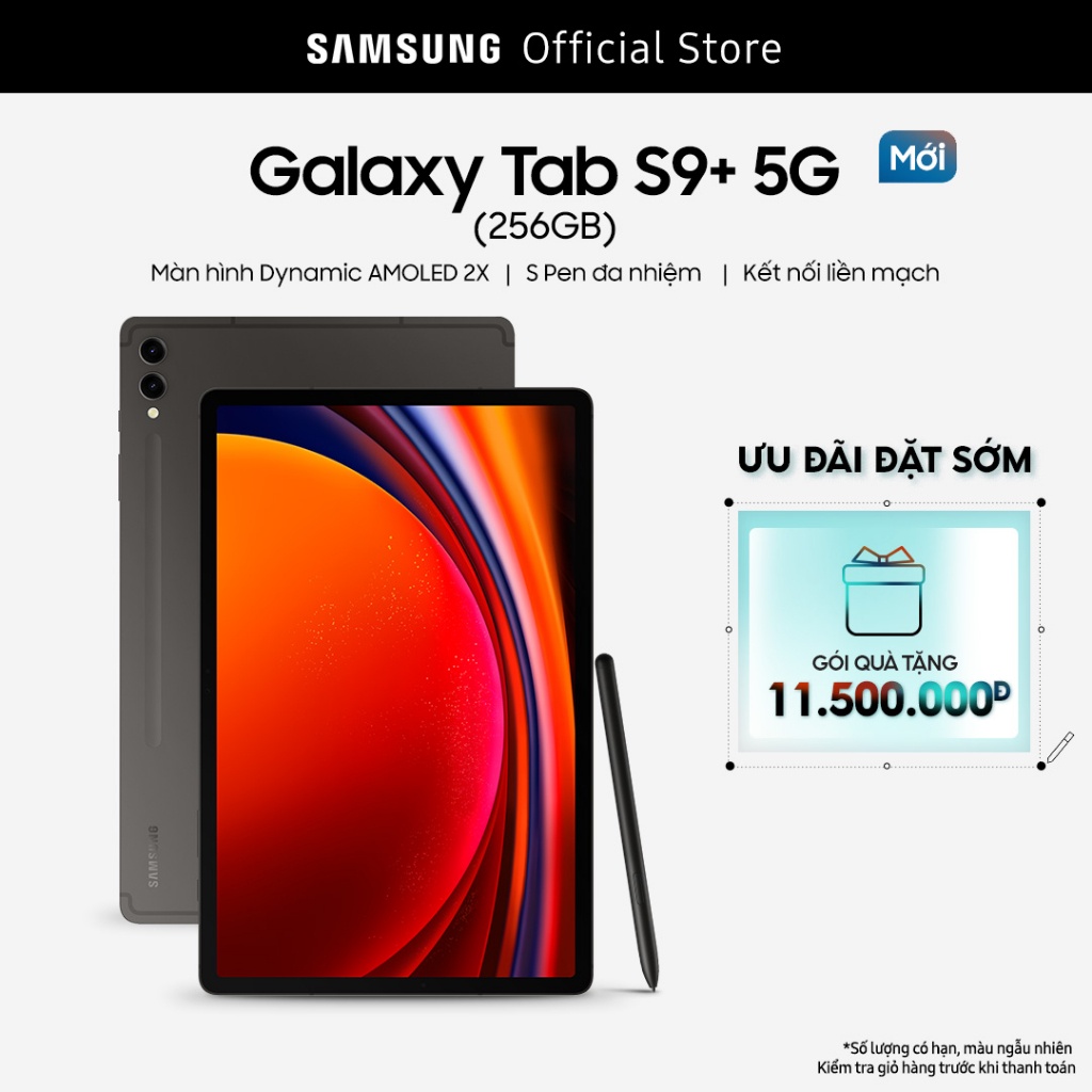 Máy tính bảng Samsung Galaxy Tab S9+ 5G 256GB
