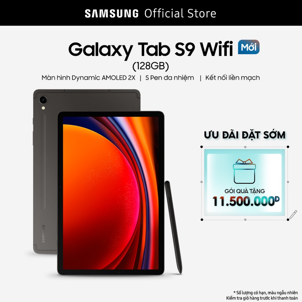 Máy tính bảng Samsung Galaxy Tab S9 Wifi 128GB