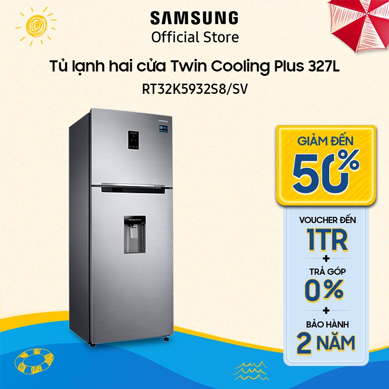 Tủ lạnh hai cửa Samsung Twin Cooling Plus 319L RT32K5932S8 - Miễn phí công lắp đặt