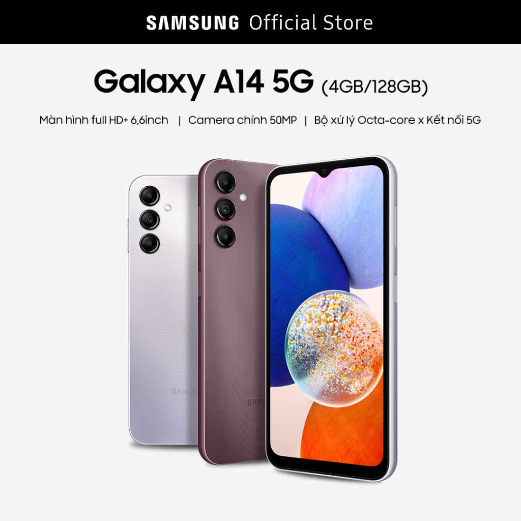Điện Thoại Samsung Galaxy A14 5G (4GB + 128GB) - Hàng chính hãng | BigBuy360 - bigbuy360.vn