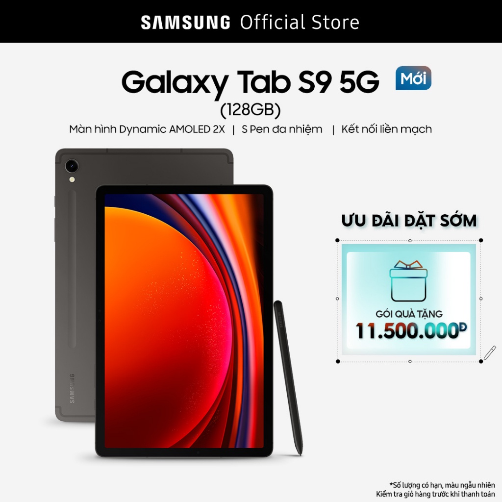 Máy tính bảng Samsung Galaxy Tab S9 5G 128GB