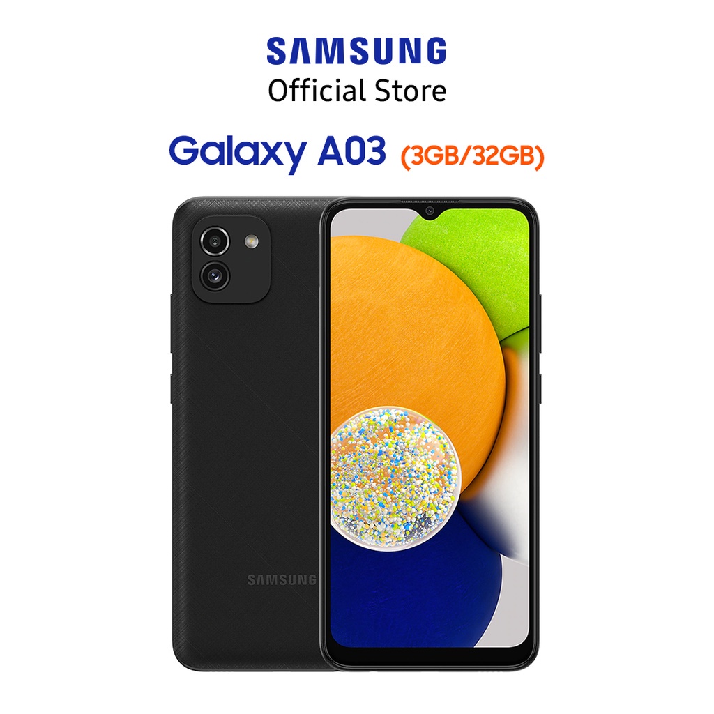 [Nhập ELSS6A Giảm 6% Tối Đa 1TR] Điện Thoại Samsung Galaxy A03 (3GB/32GB)- Hàng Chính Hãng