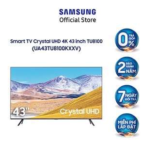 [Mã ELSAMJUL giảm 5% đơn 500K] Smart Tivi 4K UHD Samsung 43 inch UA43TU8100KXXV - Miễn phí lắp đặt