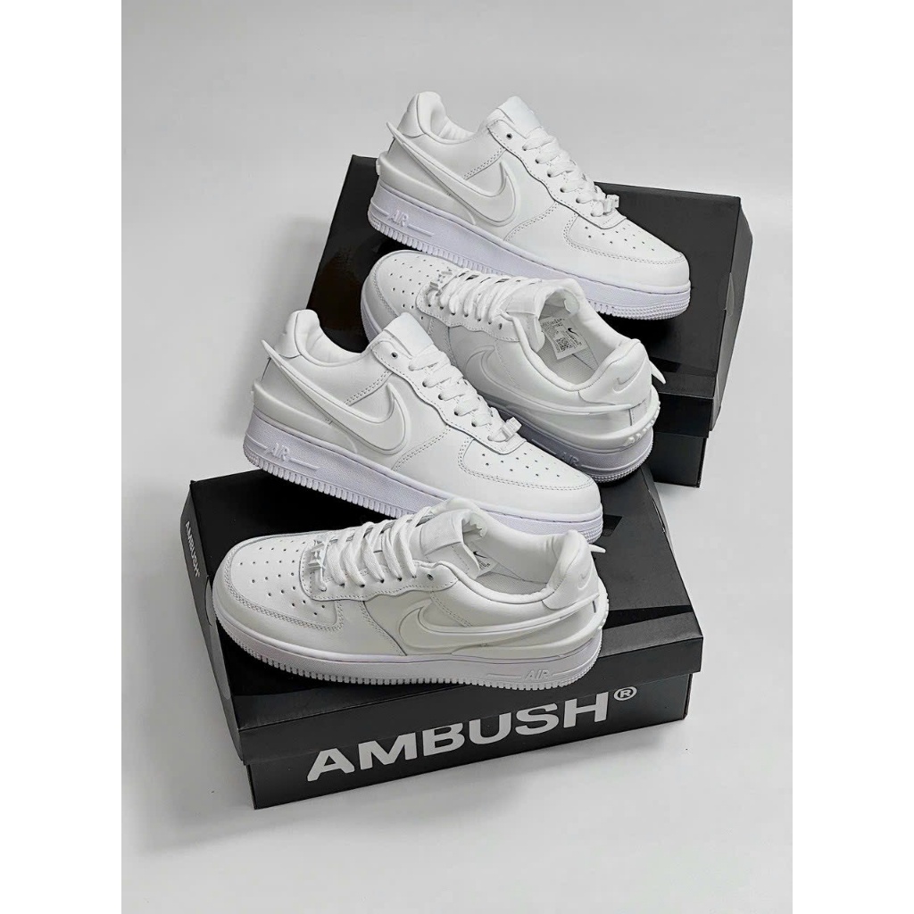 Giày _Nike Air Force 1  AMBUSH Low Phantom   , giày Af1 AMBUSH full trắng bản S.Cấp trung full phụ kiện